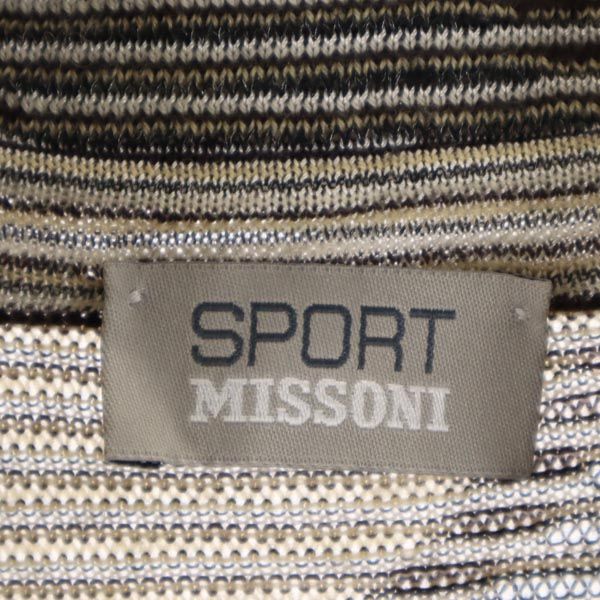 SPORT MISSONI スポーツミッソーニ イタリア製 ウールブレンド 長袖 アンサンブル 44 茶系 カーディガン レディース