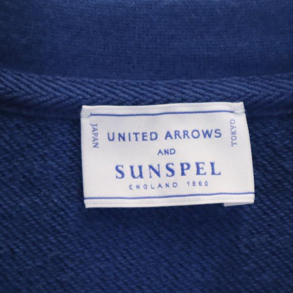 UNITED ARROWS SUNSPEL ユナイテッドアローズ サンスペル 日本製 半袖 スウェット トレーナー M ブルー系 メンズ