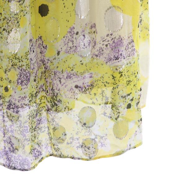 DIANE VON FURSTENBERG ダイアンフォンファステンバーグ シルクブレンド ノースリーブ チューブトップ ワンピース 0 黄系 レディース