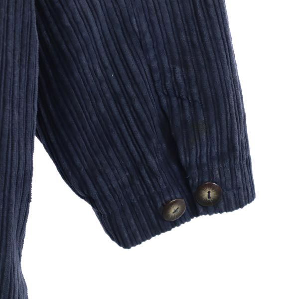 Li2sport コーデュロイジャケット M ネイビー 長袖シャツ レディース