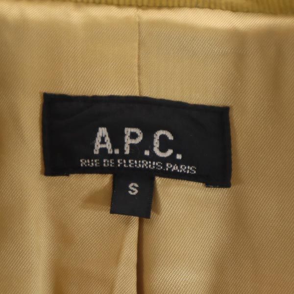A.P.C. アーペーセー フランス製 コーデュロイジャケット S キャメル レディース
