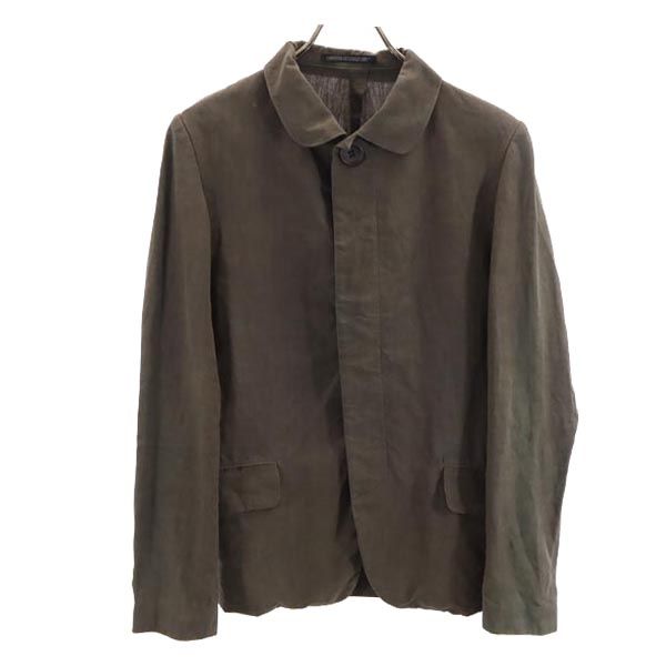 Y's ワイズ ヨウジヤマモト リネン ジャケット 2 カーキ シャツ レディース