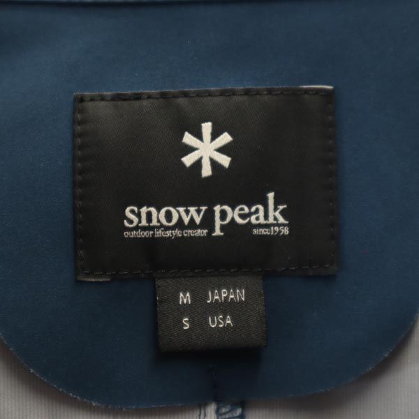 snowpeak スノーピーク ソフトシェル ジャケット M ネイビー アウトドア メンズ