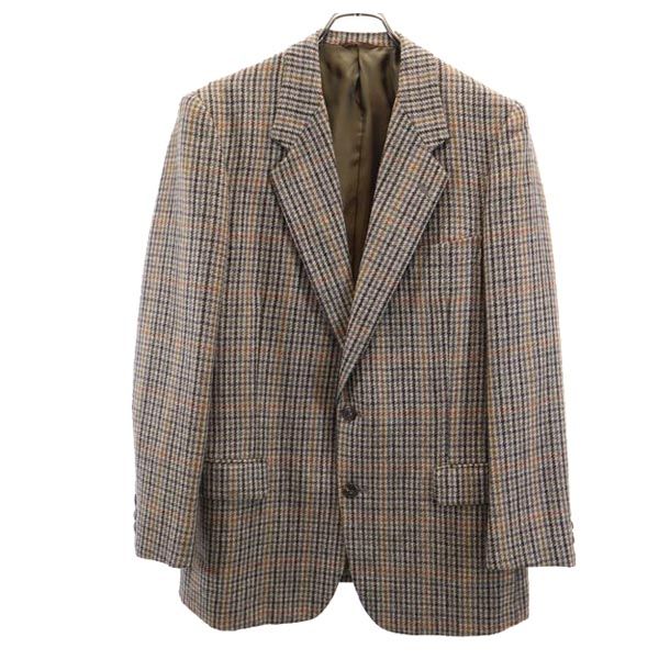 Pierre Cardin ピエールカルダン 日本製 ウール チェック柄 テーラードジャケット 94A6 NOBLET メンズ