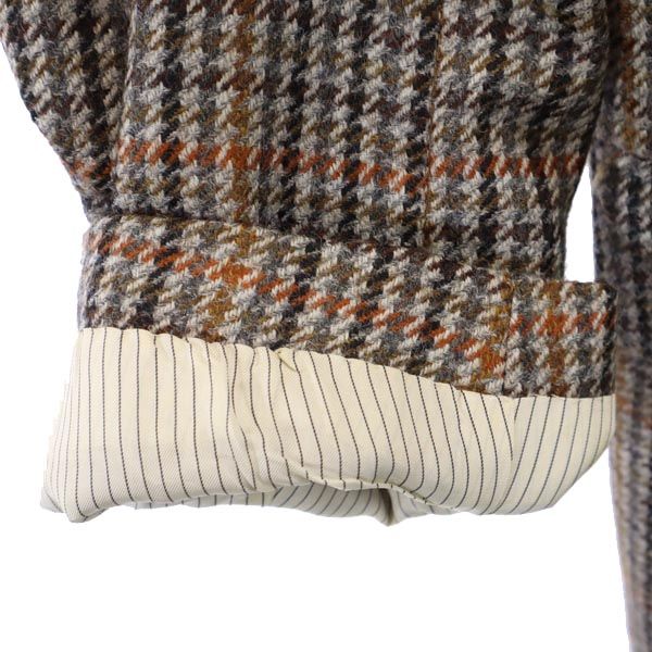 Pierre Cardin ピエールカルダン 日本製 ウール チェック柄 テーラードジャケット 94A6 NOBLET メンズ