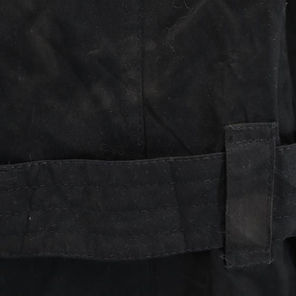 Barbour バブアー ワックス コットンジャケット 10 ブラック ウエストベルト レディース