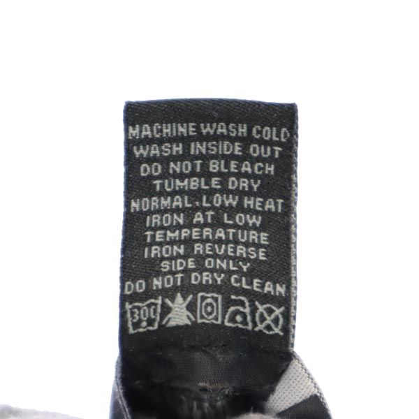 STUSSY ステューシー プリント 長袖 スウェットパーカー S グレー 裏起毛 レディース