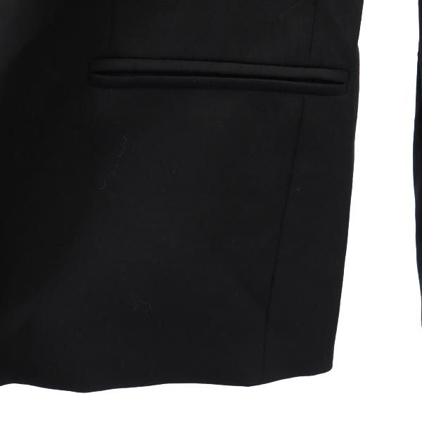 Emporio Armani エンポリオアルマーニ イタリア製 ウール テーラードジャケット 44 黒 レディース