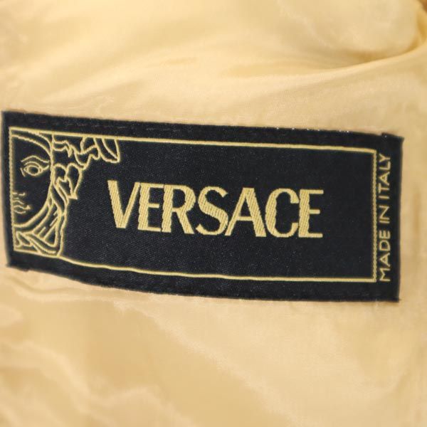 VERSACE ヴェルサーチ イタリア製 テーラードジャケット 9 ベージュ レディース
