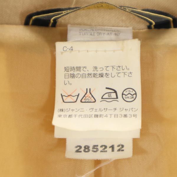 VERSACE ヴェルサーチ イタリア製 テーラードジャケット 9 ベージュ レディース