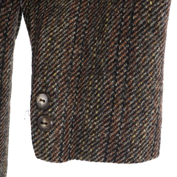 HARRIS TWEED ハリスツイード 70s ヴィンテージ テーラードジャケット ブラウン系 レディース