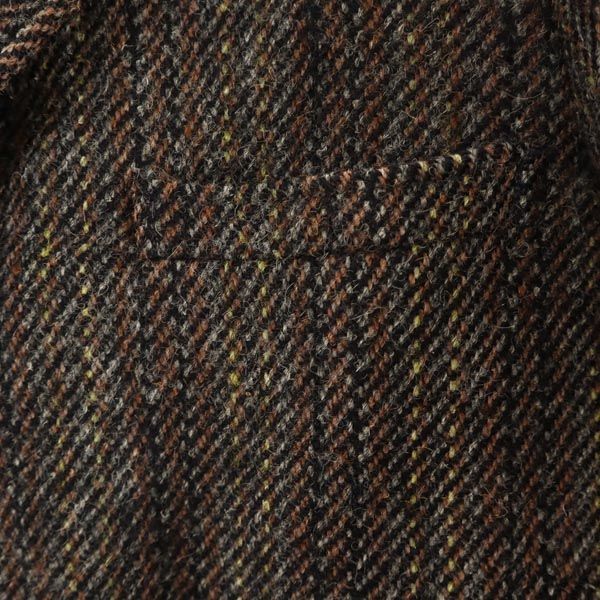 HARRIS TWEED ハリスツイード 70s ヴィンテージ テーラードジャケット ブラウン系 レディース