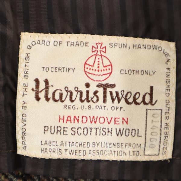 HARRIS TWEED ハリスツイード 70s ヴィンテージ テーラードジャケット ブラウン系 レディース