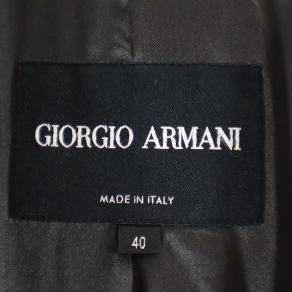 ジョルジオアルマーニ イタリア製 テーラードジャケット 40 グレー GIORGIO ARMANI レディース