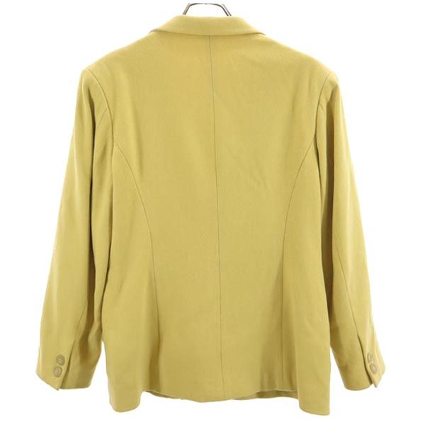 Yohji Yamamoto ヨウジヤマモト 日本製 ウールブレンド テーラードジャケット S マスタード ダブルボタン メンズ