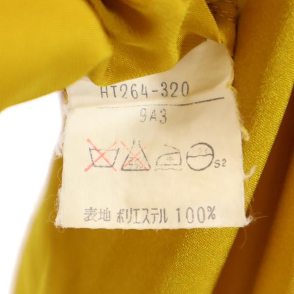 YVES SAINT LAURENT イヴサンローラン 長袖 オープンカラーシャツ イエロー系 開襟 レディース