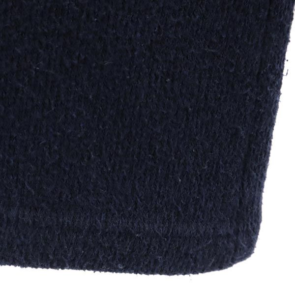 USA製 ヘンリーネック カットソー L ネイビー系 レディース