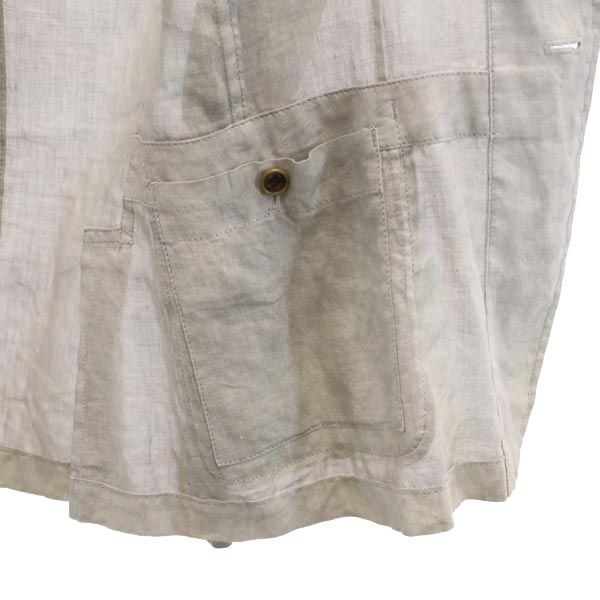 Y's ワイズ 日本製 リネン テーラードジャケット 1 グレー メンズ