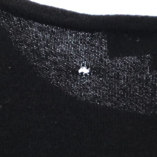 Emporio Armani エンポリオアルマーニ イタリア製 ウールブレンド 長袖 ニット 46 ブラック系 セーター レディース