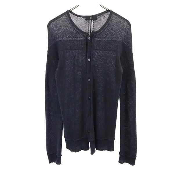 Y's ワイズ 長袖 ニット カーディガン グレー系 メンズ