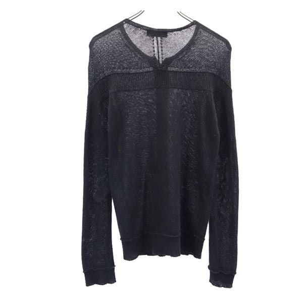 Y's ワイズ 長袖 ニット カーディガン グレー系 メンズ