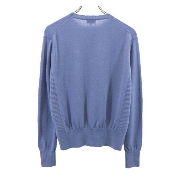 未使用 MACKINTOSH PHILOSOPHY マッキントッシュフィロソフィー 三陽商会 ウール 長袖 ニット 38 ブルー系 セーター レディース