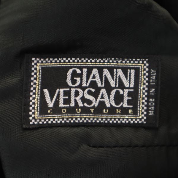 Gianni Versace ジャンニヴェルサーチ イタリア製 テーラードジャケット ブラック レディース