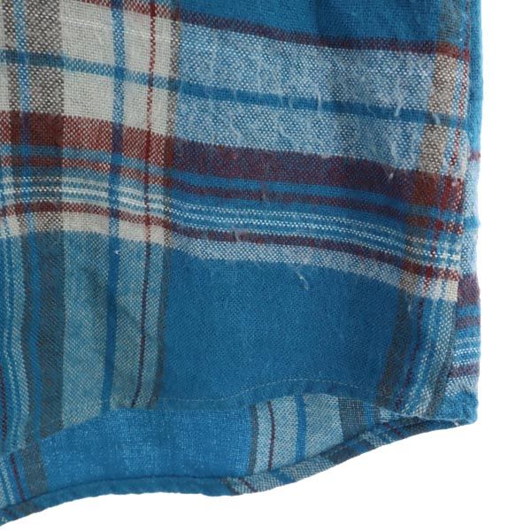 ARROW アロー ヴィンテージ チェック柄 長袖 シャツ 14 ブルー系 メンズ