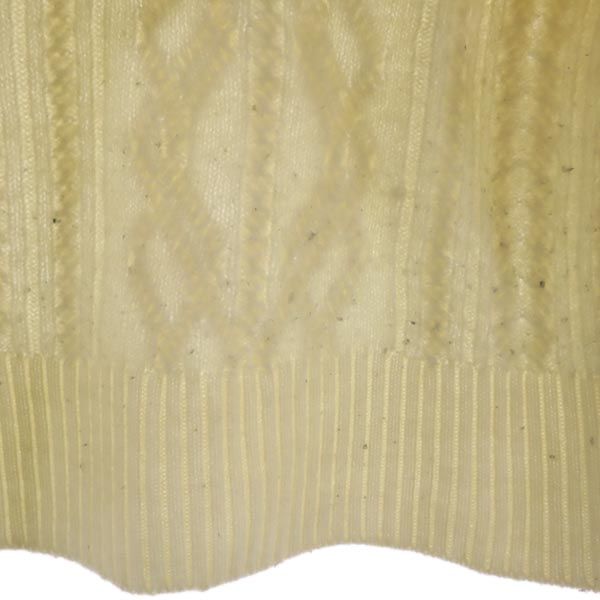 LE PHIL ルフィル ウール 長袖 フィッシャーマン ニット 1 ホワイト系 レディース