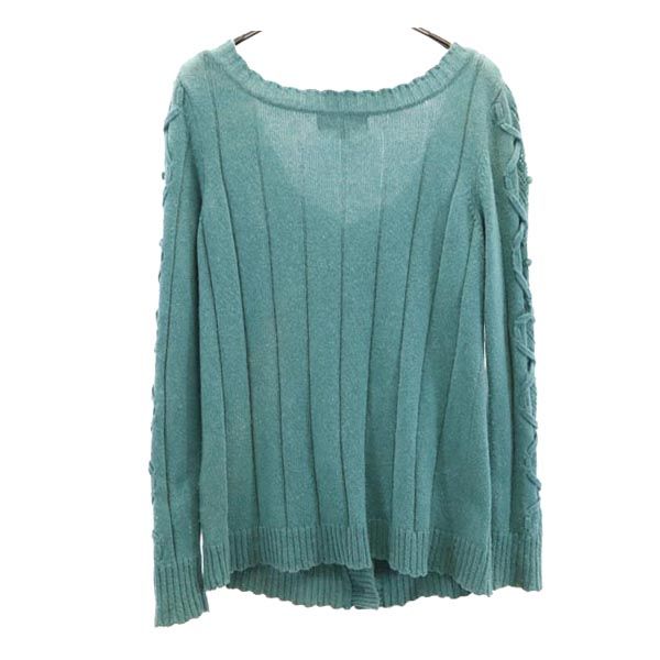 JILLSTUART ジルスチュアート ウールブレンド 長袖 カーディガン M グリーン系 レディース