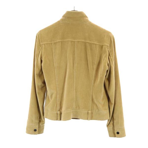バーバリー 三陽商会 ベロア ベロア ジャケット 38 キャメル BURBERRY レディース
