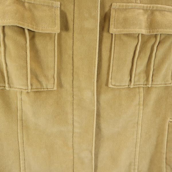 バーバリー 三陽商会 ベロア ベロア ジャケット 38 キャメル BURBERRY レディース