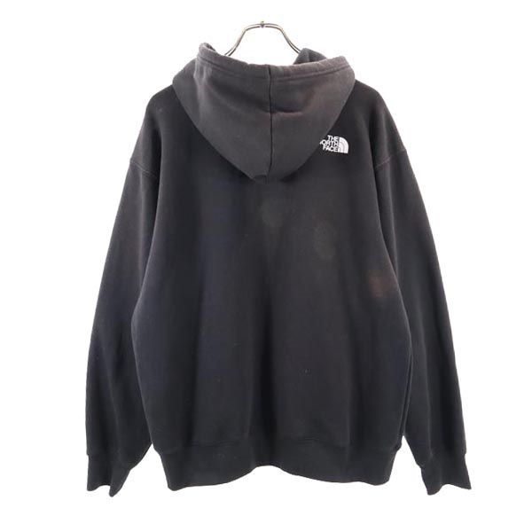 THE NORTH FACE ノースフェイス プリント 長袖 スウェットパーカー M ブラック系 メンズ