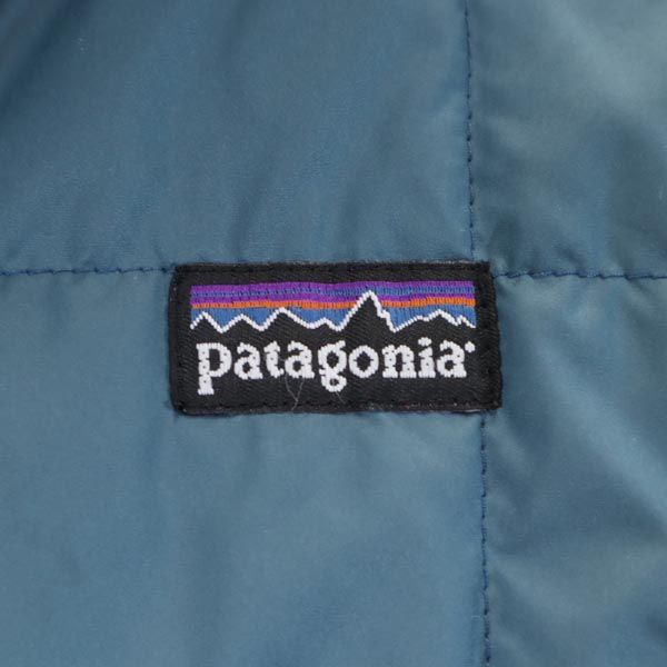 patagonia パタゴニア アウトドア 中綿ジャケット ネイビー系 ロゴ メンズ