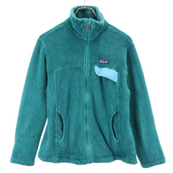 patagonia パタゴニア アウトドア フリースジャケット M 青緑 レディース
