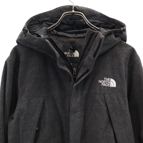 THE NORTH FACE ザノースフェイス NP61645 長袖 ウールライク アウトドアジャケット M グレー フード 裏メッシュ地 メンズ