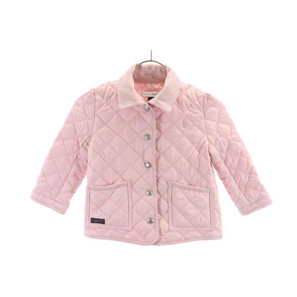 RALPH LAUREN ラルフローレン 長袖 キルティングジャケット 90 ピンク系 キッズ