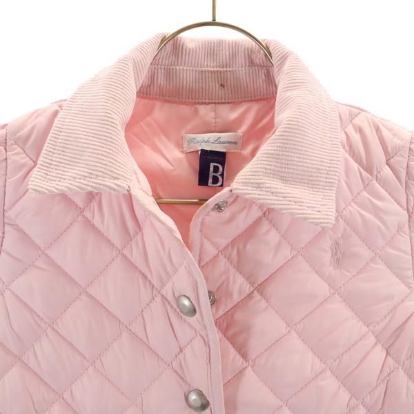 RALPH LAUREN ラルフローレン 長袖 キルティングジャケット 90 ピンク系 キッズ