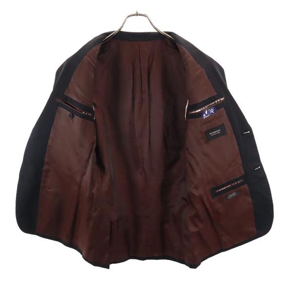 BURBERRY BLACK LABEL バーバリーブラックレーベル 三陽商会 日本製 SUPER 120’s テーラードジャケット 36 ブラック ブレザー メンズ