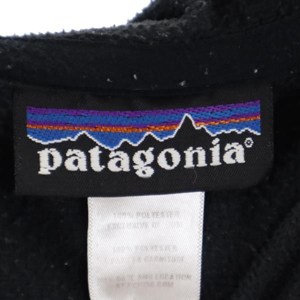 patagonia パタゴニア アウトドア フリース 長袖 パーカー XS ブラック プルオーバー メンズ
