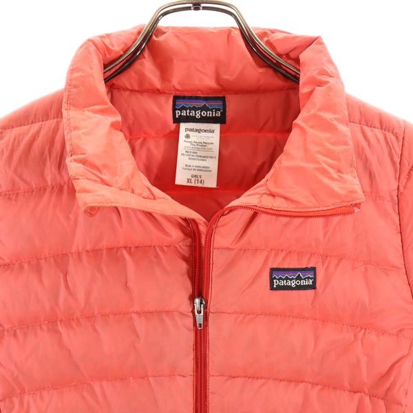 patagonia パタゴニア アウトドア 長袖 ダウンジャケット XL オレンジ キッズ