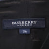 バーバリー 三陽商会 チェック ノースリーブ 膝丈ワンピース 36 ブラック BURBERRY バックジップ レディース