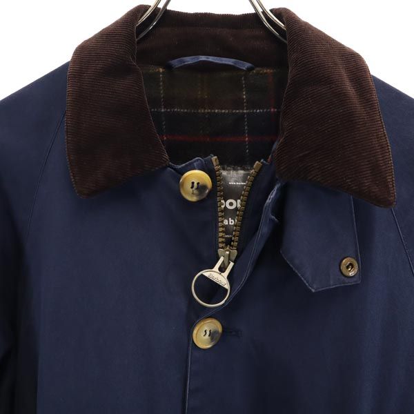 Barbour バブアー 長袖 ブルゾン S ネイビー 裏フリース メンズ