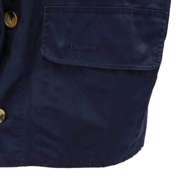 Barbour バブアー 長袖 ブルゾン S ネイビー 裏フリース メンズ