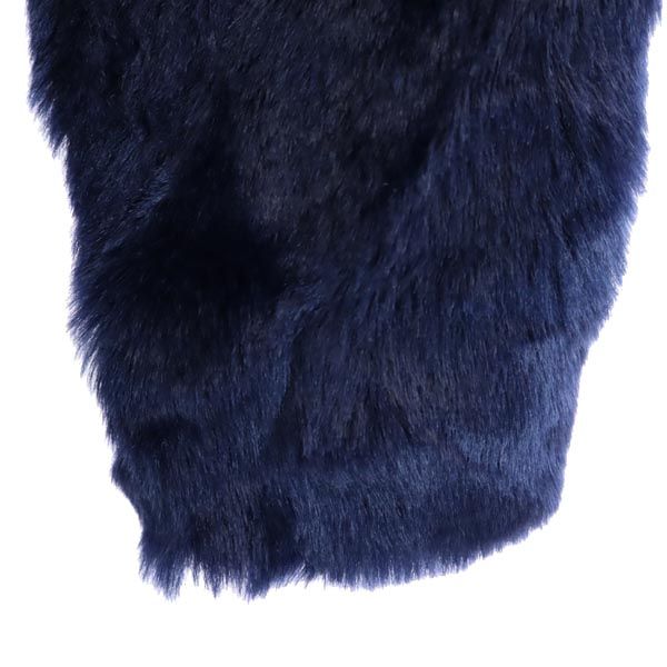 RHC アールエイチシー 英国製 長袖 ファー フード ジャケット S ネイビー系 メンズ