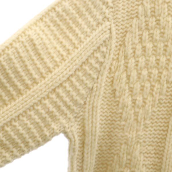 長袖 ニット M アイボリー メンズ