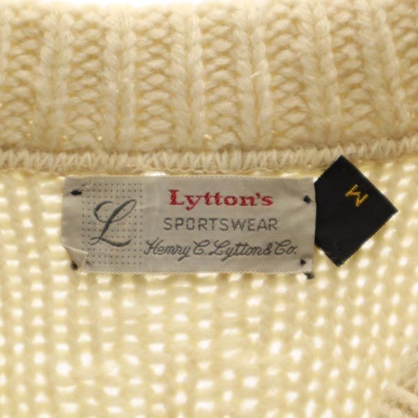 長袖 ニット M アイボリー メンズ