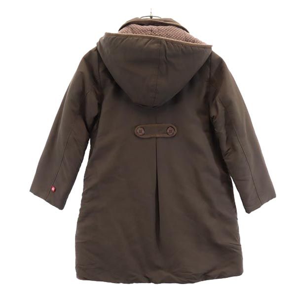 PETIT BATEAU プチバトー 長袖 ピーコート 8ans126cm ブラウン Pコート 薄中綿入 キッズ