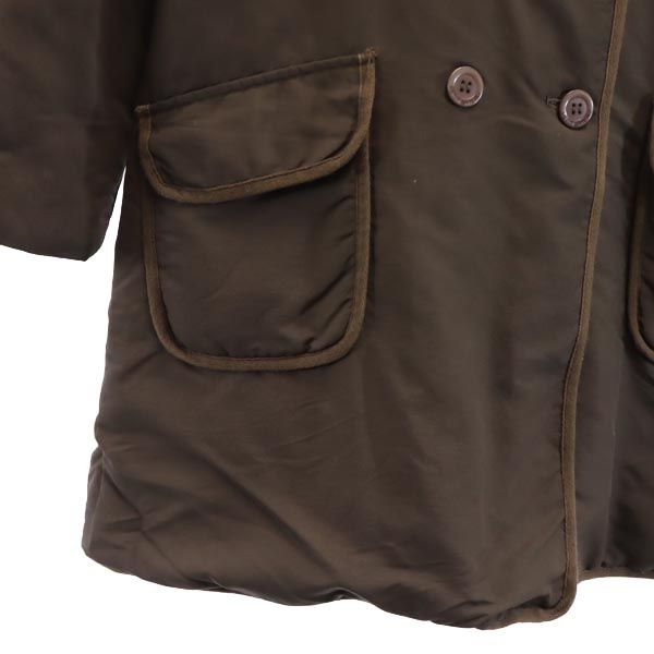 PETIT BATEAU プチバトー 長袖 ピーコート 8ans126cm ブラウン Pコート 薄中綿入 キッズ