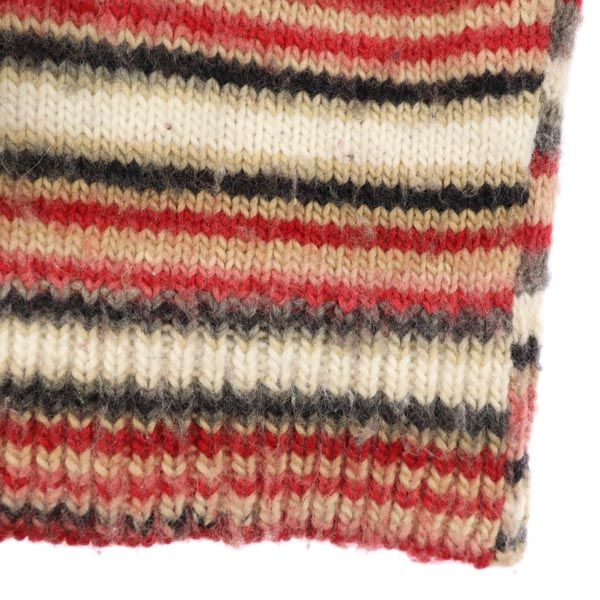 BURBERRY BLUE LABEL バーバリーブルーレーベル 三陽商会 ボーダー 5分袖 ハイネック ニット 38 セーター レディース